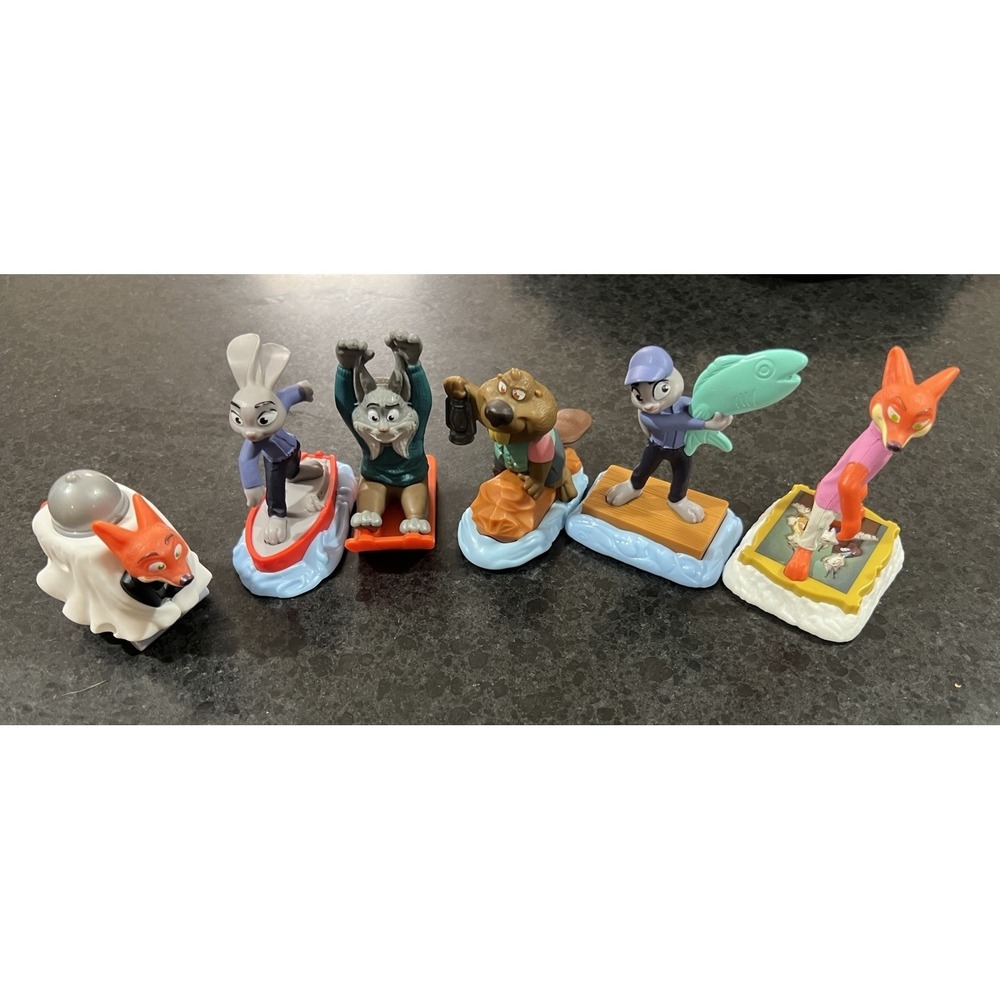 (J1/3N)2025 McDonald's Zootopia 2 Happy Meal Toys Lot